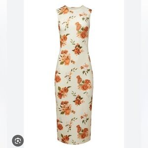 NWT WEWOREWHAT Muscle tank Ivory floral dress size Medium lowest price no offers